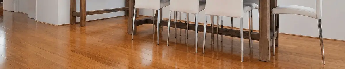 Professionally installed and refinished bamboo flooring in a residential home, showcasing smooth finish and natural wood tones in Riverside, CA
