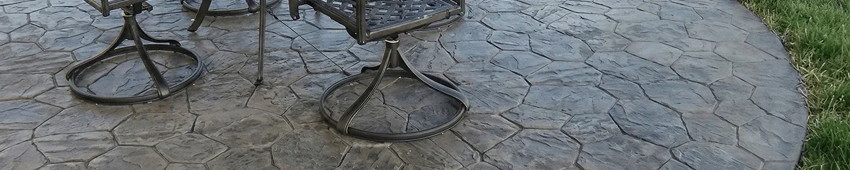 Garden relaxation area with professionally installed stone flooring in Riverside CA