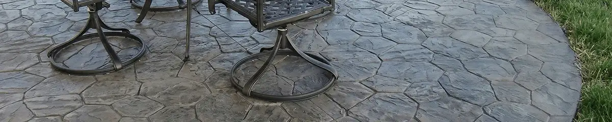 Garden relaxation area with professionally installed stone flooring in Riverside CA